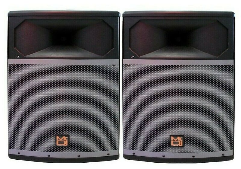 2 MR DJ PRO115S POWERFULL PROFESSIONAL SINGLE 15&quot; FULL RANGE PASSIVE SPEAKER  			
