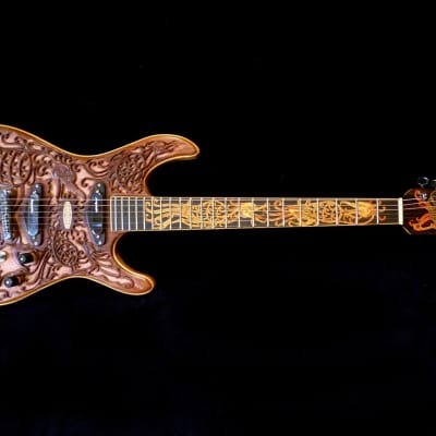 Blueberry Handmade Electric Guitar  Celtic Birds - Seymour Duncan Pickups for sale