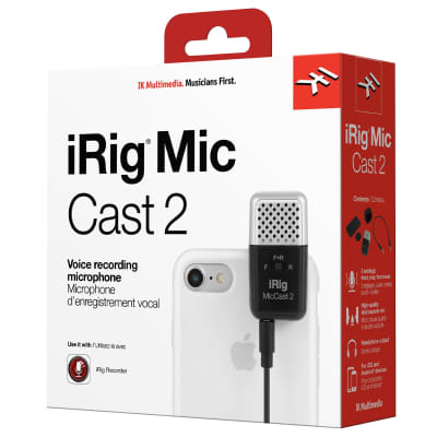 IK Multimedia iRig Mic Cast 2 Mobile Device Podcasting Microphone image 6
