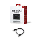 New IK Multimedia iRig MIDI 2 Universal MIDI Interface For Apple Products, Mac/Pc and Android