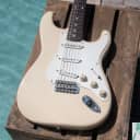 2004 Fender Japan Stratocaster - NEW FRETS - USA Pickups -  Vintage White Finish - Crafted in Japan