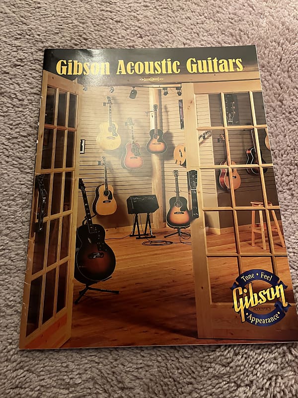 2001 Gibson Acoustic Guitars Catalog Gibson acoustic guitar Reverb