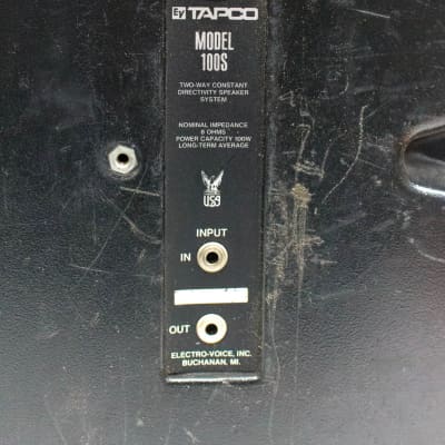 Electro Voice EV Tapco Model 100S① Used Electro-Voice Tapco Model 100S Unpowered Speaker