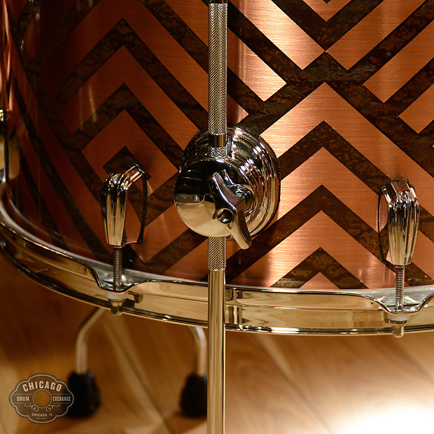 Q Drum Co.14/16/18/26 4pc. Heavy Gauge Copper Drum Kit w/Geometric