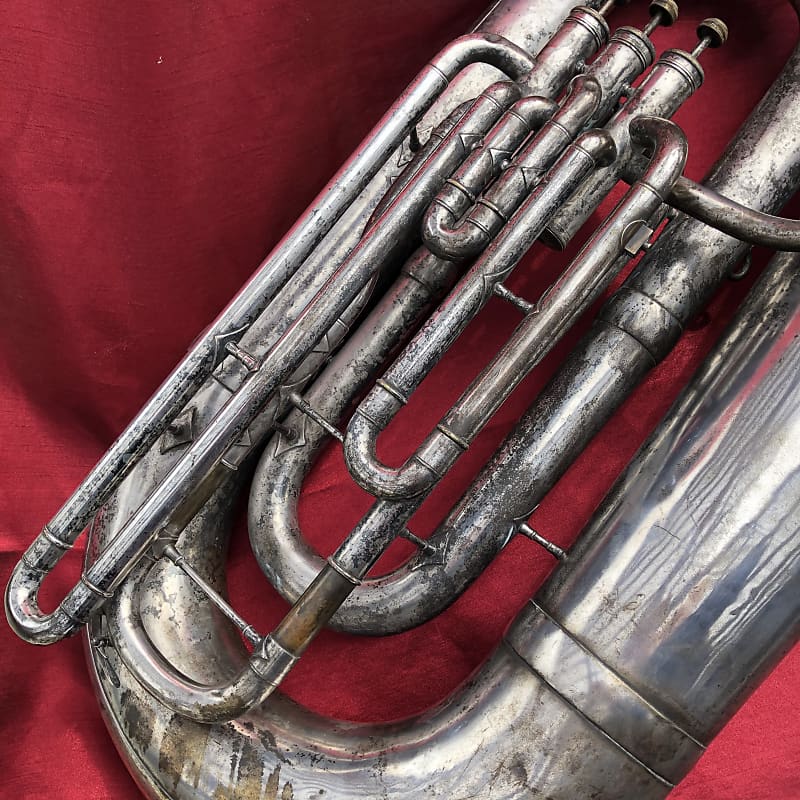 Vintage 1921 Holton Tuba with Mouthpiece and Case | Reverb
