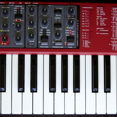 Nord Lead A1 49-Key 26-voice Polyphonic Synthesizer 2014 - 2022 - Red
