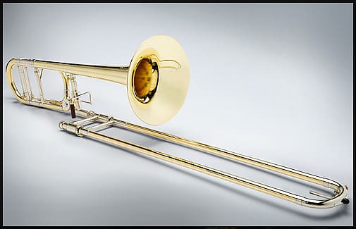 Shires Q Series Tenor Trombone - Rotor Valve and Yellow Brass Bell image 1