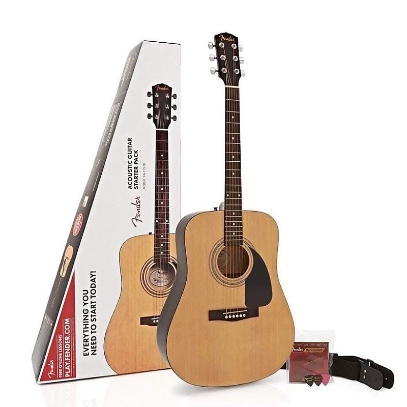 Fender beginner acoustic guitar on sale