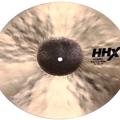 Sabian 15" HHX Complex Medium Big Cup Hi-Hat Cymbals - Pair image 3