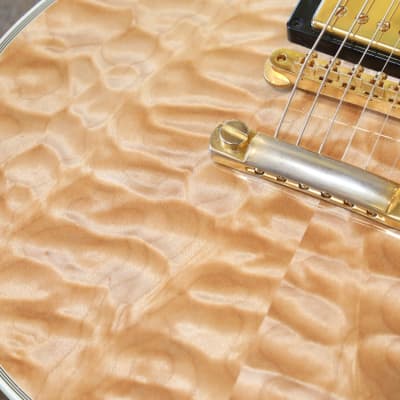 2006 Gibson Les Paul Custom 1968 Reissue Single-Cut Electric Guitar 5A Antique Natural Quilt Top + COA OHSC image 8