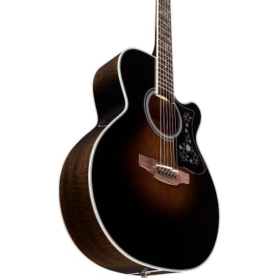 Takamine EF450C Thermal Top Acoustic-Electric Guitar Black Sunburst image 6