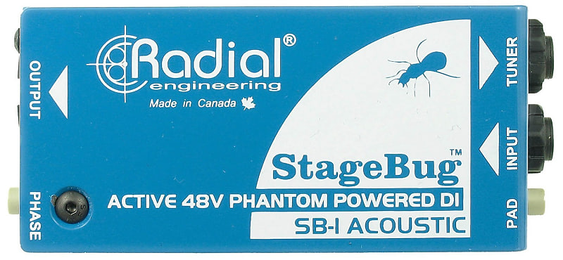 Radial Engineering SB-1 StageBug Active Compact DI Direct Box for Guitar & Bass image 1