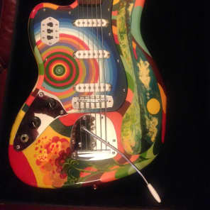 USA Custom Guitars Jack Bruce Fool Bass VI replica clone 2008 Psychedelic Left Handed image 2