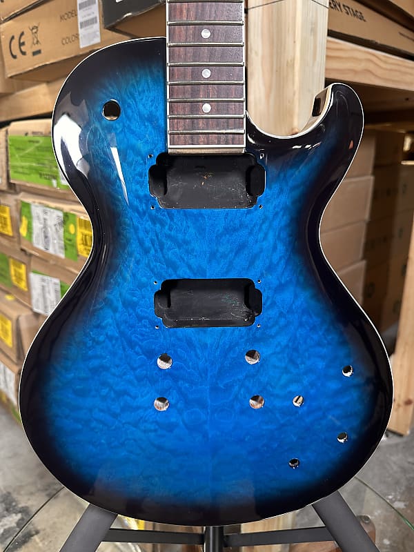 Dean Thoroughbred X Quilted Maple Husk - Trans Blue Burst | Reverb