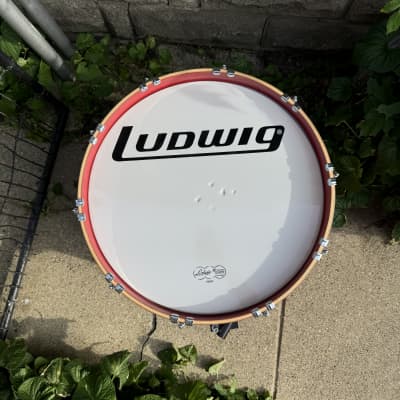 Ludwig 20” x 10” (Deep) - Red Marching / Concert Bass Drum Monroe Keystone image 16