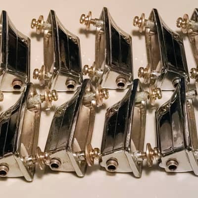 Lot of 20 Complete 80's Tama Japan SuperStar/ImperialStar Chrome Bass Drum Lugs image 3