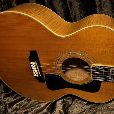 Guild JF65-12 String Jumbo 1995 Westerly Rhode Island Highly Figured Maple Archback Flame Neck F412 image 7