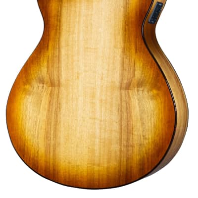 Breedlove ECO Pursuit Exotic S Concerto CE A/E Bass Guitar - Amber Myrtlewood image 2