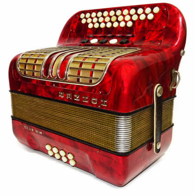 Hohner Club III M Diatonic Button Accordion, Original German Harmonika, New Straps 2046, Rare Vintage Squeezebox, Fantastic sound! image 5