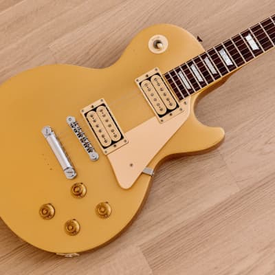 1978 Heerby LS Series Goldtop Standard Vintage Electric Guitar w/ Case & Maxon Pickups, Japan image 1