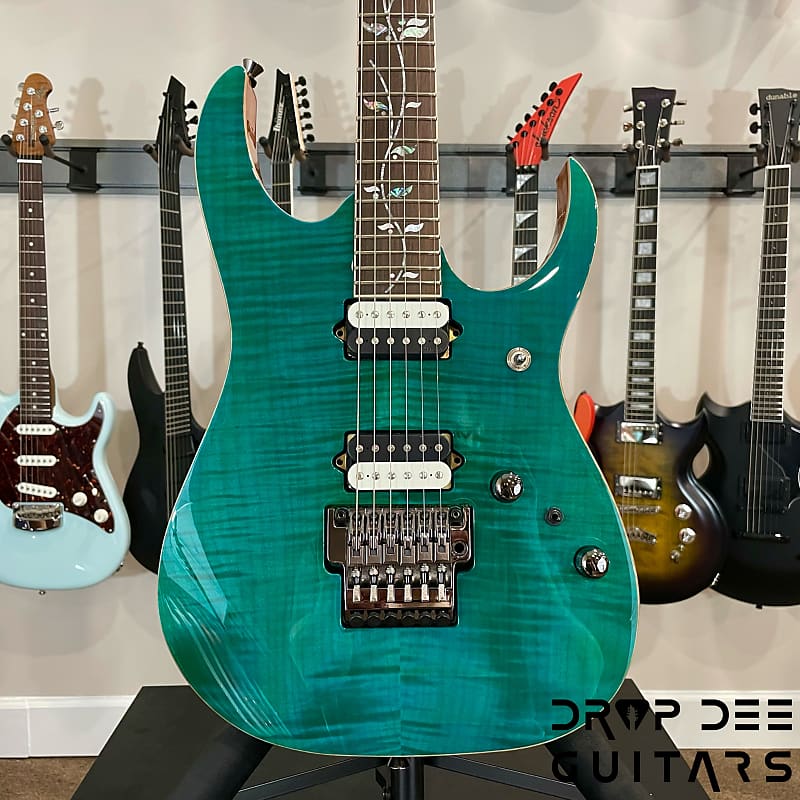 Ibanez J Custom RG8520 Electric Guitar w/ Case (9701)-Green Emerald image 1