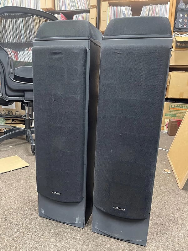 Optimus LX10 Floor Standing Speakers Linaeum Tweeters TESTED SOUND GREAT  			