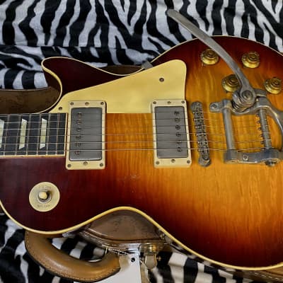 NEW ! 2024 Gibson Custom Les Paul Standard Reissue Limited Edition Murphy Lab Heavy Aged Brazilian Rosewood Board - Tom's Tri-Burst - Bigsby - Authorized Dealer - Only 8.5 lbs - G02390 image 10