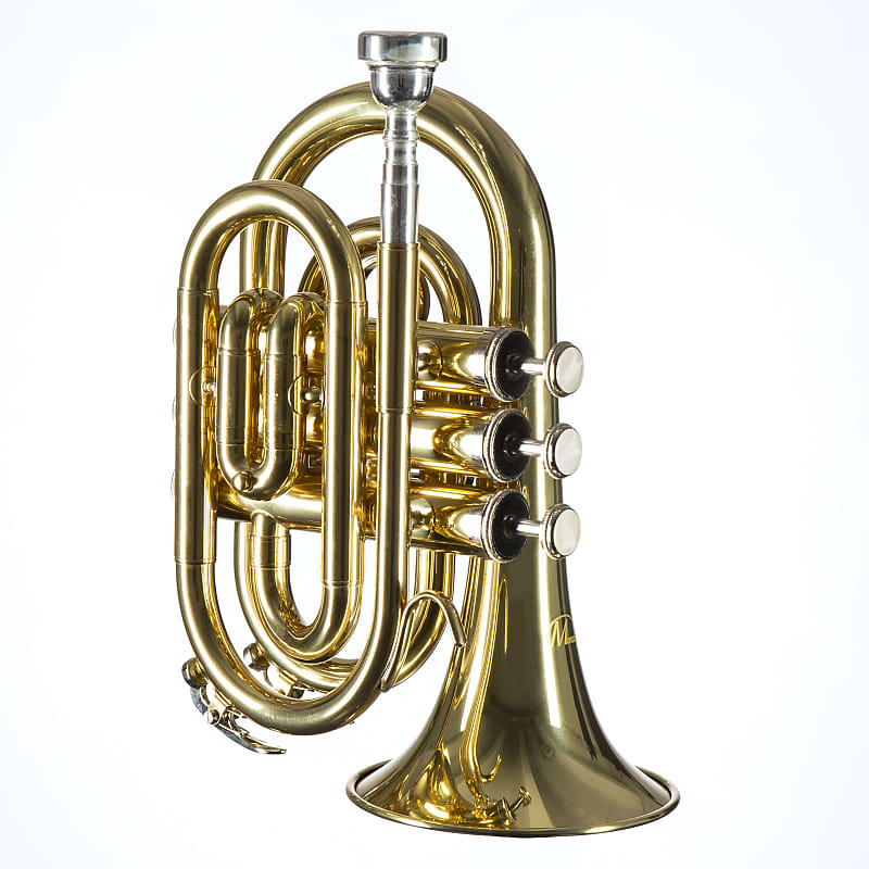 Monzani MZMT-500L Bb-Pocket Trumpet Brass, Lacquered - Trumpet