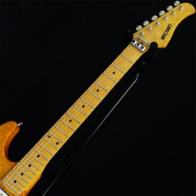 AIRCRAFT [USED] AC-5 Quilt Maple Top Birdseye Maple Neck (Amber) [SN.B34704] image 5