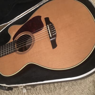Takamine NP-65C classical electric guitar 1993 Natural solid cedar and rosewood guitar Japan very good with hard case image 5