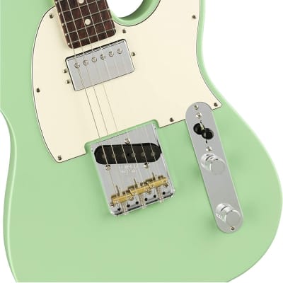 Fender American Performer Telecaster Hum Electric Guitar (Surf Green, Rosewood Fingerboard) image 4