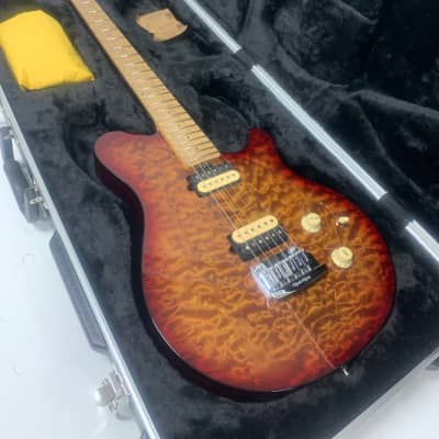 Ernie Ball Music Man Axis Super Sport with Tremolo 2021 - Roasted Amber Quilt image 11