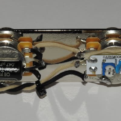 Telecaster Loaded Nickel Control Plate, Gotoh Nickel Dome Knobs, Oak Grigsby Switch, Mojotone CTS Pots, Switchcraft Jack, Dark Moon Oil Filled Tone Cap and Adjustable Treble Bleed Circuit! image 5