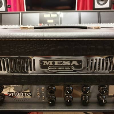 Mesa Boogie Stiletto Deuce  Black Croc Skin Face Tube Guitar Amp Head image 2