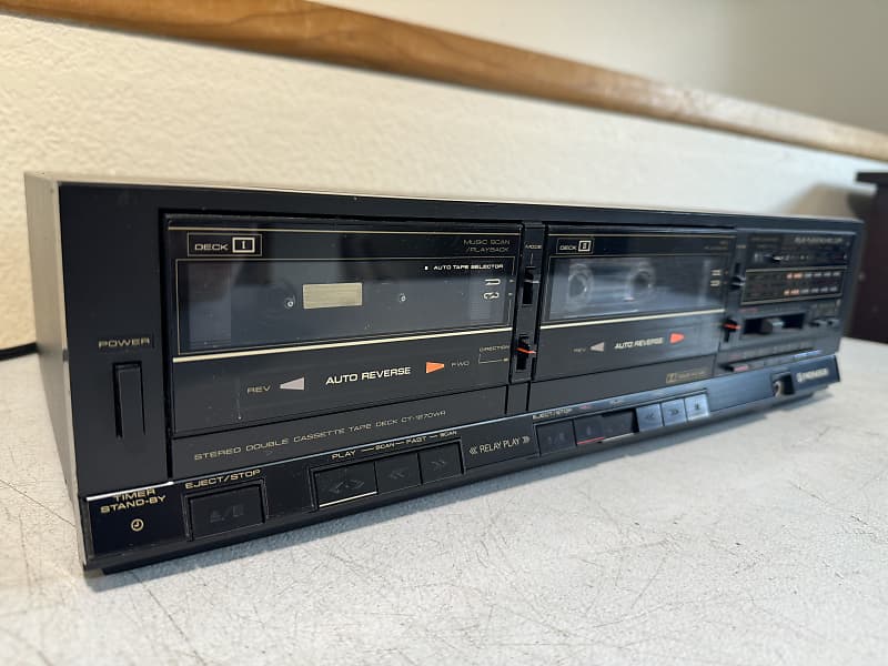 VINTAGE Pioneer CT-1270WR Stereo Double Cassette top Tape Deck Player/Recorder