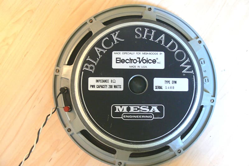 Mesa Boogie EVM 12L Electro-Voice Black Shadow 200W 1987 Speaker | Reverb  Romania