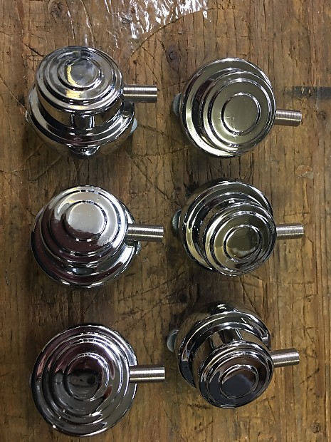 DW Drum Workshop Camco Turret Lugs VERY early DW VG to Excellent ChromeSet Of 6