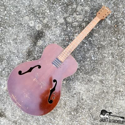 Luthier Special: Kamico Kay Archtop Husk Owned By Eugene Chadbourne *NON-FUNTIONING* (1950s - Natural) for sale