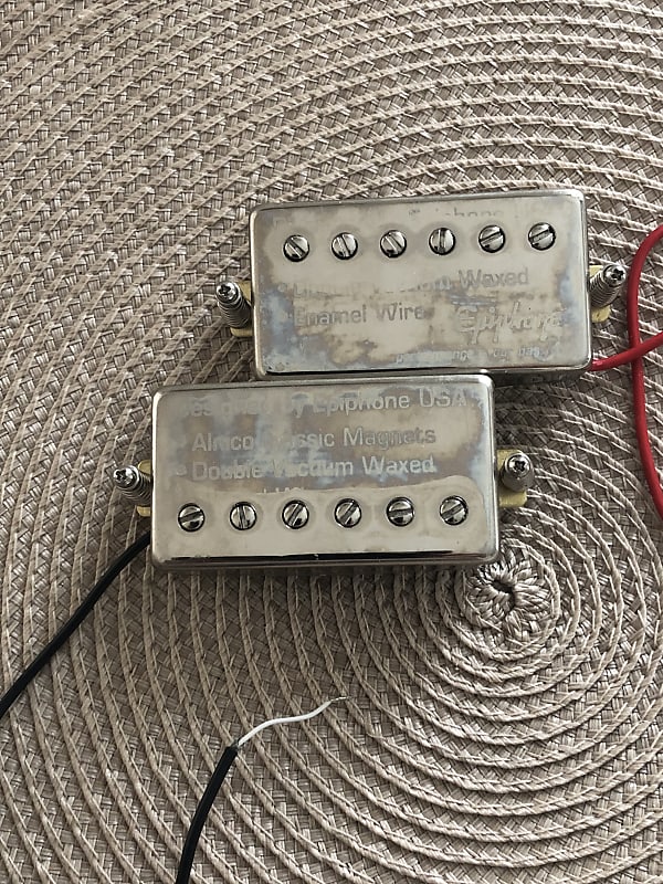 Epiphone Silver Set Humbucker Alnico Classic Pickups from Reverb UK