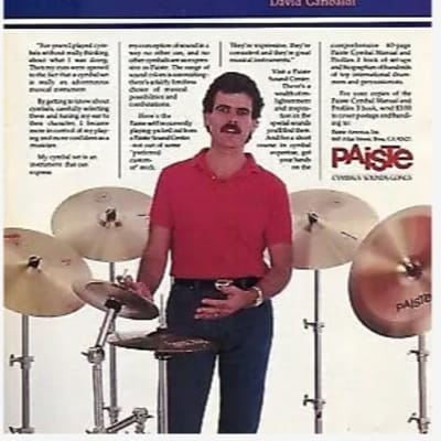 David Garibaldi's Tower of Power, Paiste 18" 3000 Series Crash Cymbal 1987 1400g image 2