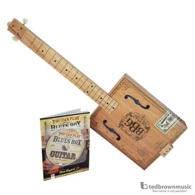 Hinkler  Electric Blues Box Slide Guitar Kit - Includes Cigar Box Guitar, Blues Slide, Book, and CD image 1