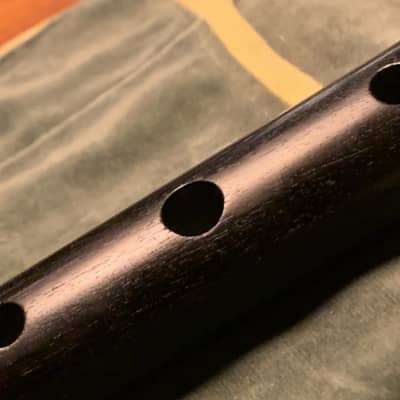 Murray Ebony flute with silver rings First period - Natural image 5