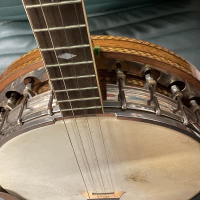Slingerland  May Bell Recording Nite Hawk Tenor 4 String Banjo  1930s w/ Original Hardshell Case image 5