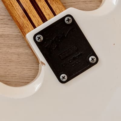 1990s BC Rich Mockingbird PJ Medium Scale Electric Bass Guitar White Japan image 13