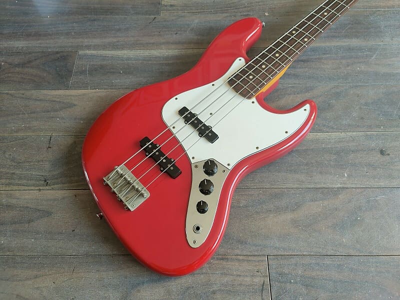 2010 Edwards Japan E-JB-100R/LT Jazz Bass (Torino Red) image 1