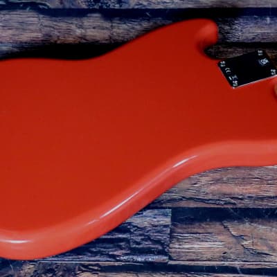 Fender Vintera '60s Mustang Bass w/Fender DLX Gig Bag 2022 Model in Fiesta Red image 8