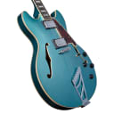 D'Angelico Double Cut Semi-Hollow w/ Stairstep tailpiece Ocean Turqouise
