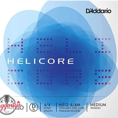 D’Addario Helicore 4/4 Cello Single String D - Medium Tension - H512 4/4M image 1
