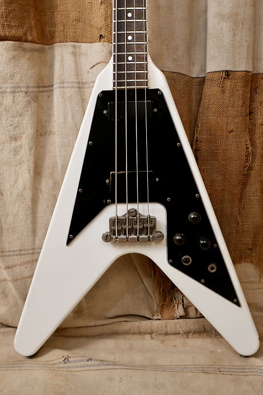 Greco FVB-750 Flying V Bass 1990 - White | Reverb