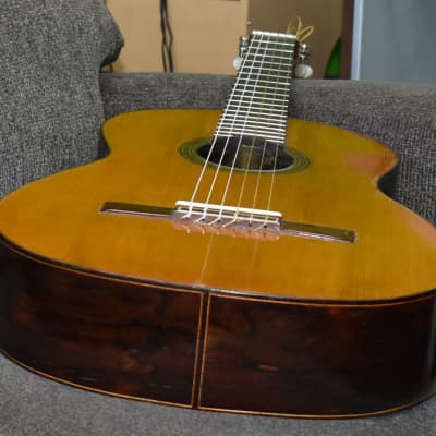 1907 Enrique Garcia Classical Guitar with Tornavoz No. 81 French Polish image 17